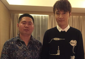 广州泰达娱乐与明星合影
